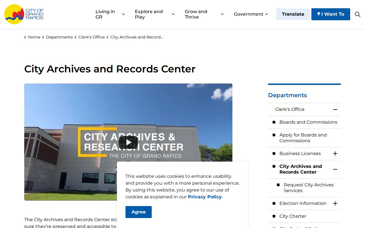 Grand Rapids residents directory City Archives collection route
