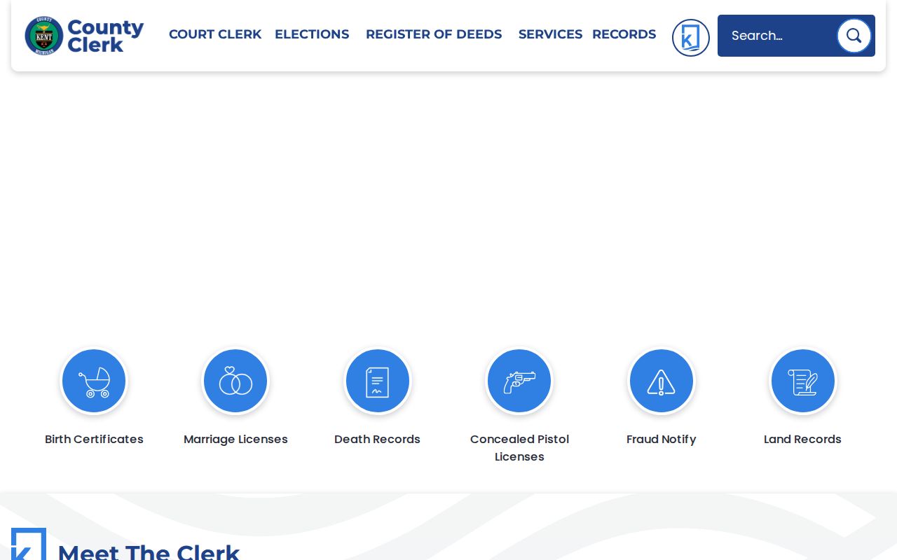Grand Rapids residents directory Kent County Clerk records office