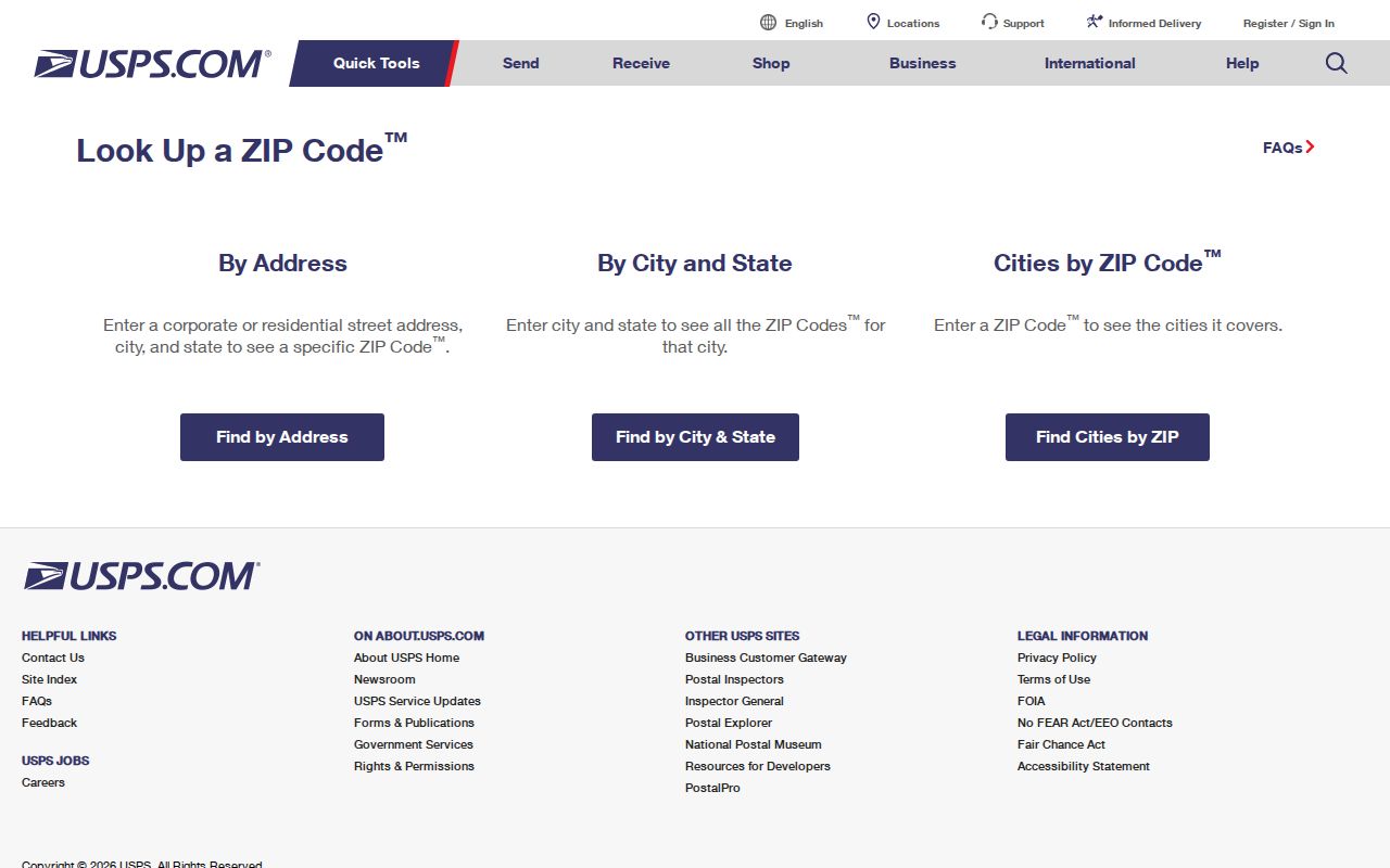 Grand Rapids ZIP code directory USPS ZIP Code Lookup form
